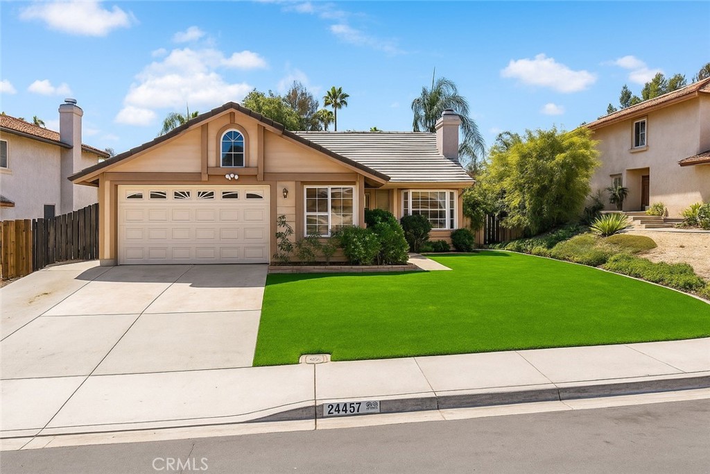 Welcome to Central Murrieta! Come discover this single-story charmer offering 3 bedrooms, 2 baths, and 1,370 sq ft of comfortable living space with plenty of recent upgrades that make it truly move-in ready. The curb appeal pops right away with brand-new sod in the front yard, giving the home a fresh, inviting look. Step inside and you’ll find a light and open layout featuring brand new carpet and custom paint thorough out! The family room offers a cozy fireplace, and an easy flow to the heart of the home where you'll find a kitchen that has been updated with brand-new stainless steel stove, microwave, and dishwasher, and it even comes with a refrigerator—plus the washer and dryer are included, so you’re set from day one! A newer water heater adds peace of mind, while the 2-car garage and private backyard space with ALUMAWOOD PATIO COVER round out the package. Whether you’re a first-time buyer or just looking for a low-maintenance home with great upgrades, this Murrieta gem is ready for you! Welcome home!