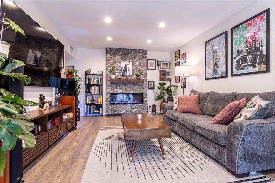 This beautiful condominium is located in one of Tarzana’s most sought-after gated communities, Villa Lorena, and as soon as you step inside you’ll immediately recognize the owner’s true “Pride-Of-Ownership.” Here are just a few of its many other outstanding features: You’ll step into a flowing 724 square foot open concept floor plan that is in “Pristine Condition” with recessed lighting and complementary laminate flooring. The spacious living room is bathed in natural light from the sliding glass door to the private balcony, and it also has a beautiful electric Heater/fireplace. The family’s chef will appreciate the gourmet kitchen’s abundant cabinets with counter lighting, ample counters, deep basin sink with custom faucet, electric range with ventilation hood, built-in stainless steel appliances, and the convenience of the large adjoining dining area with its efficient lighted ceiling fan. Large suite with a roomy wall-to-wall mirrored closet and private balcony retreat. 1 beautifully appointed bathroom. Dual pane energy-efficient windows ensure peace and quiet while keeping utility bills low. Central air & heat for year-round comfort. 2 assigned covered parking spaces. You’re going to experience “Resort-Style-Living” enjoying the community’s lush greenbelts, sparkling pool, soothing spas, and reservable clubhouse. Great location close to Ventura Blvd, grocery stores, world-class shopping, restaurants, close to the 101 & 405 freeways, and minutes away from Balboa Park with its boating lake, golf course, off-leash dog park, and comprehensive sport amenities and activities.