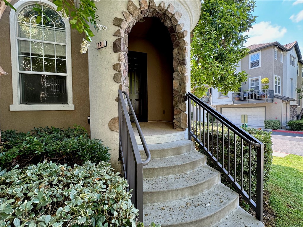 Very clean end unit three bedroom townhome in Camden Park close to Don Juan Elementary. Enter the home and notice the vaulted ceilings and spacious formal living room with fireplace. The kitchen boasts new appliances, a large island with lots of counter space and there is a private balcony off the family room. The third floor has a spacious primary bedroom w/walk-in closet, large vanity area & tub/shower. Two additional bedrooms enjoy natural light and share a full bath. Enjoy direct access to the home via the attached 2 car garage and a dedicated laundry room. Association amenities include a Pool, Spa and BBQ area and with ample guest parking. Close to shopping, award winning schools, toll roads, and all the great things Orange County has to offer. With new paint, carpet, and kitchen appliances this home is move in ready!