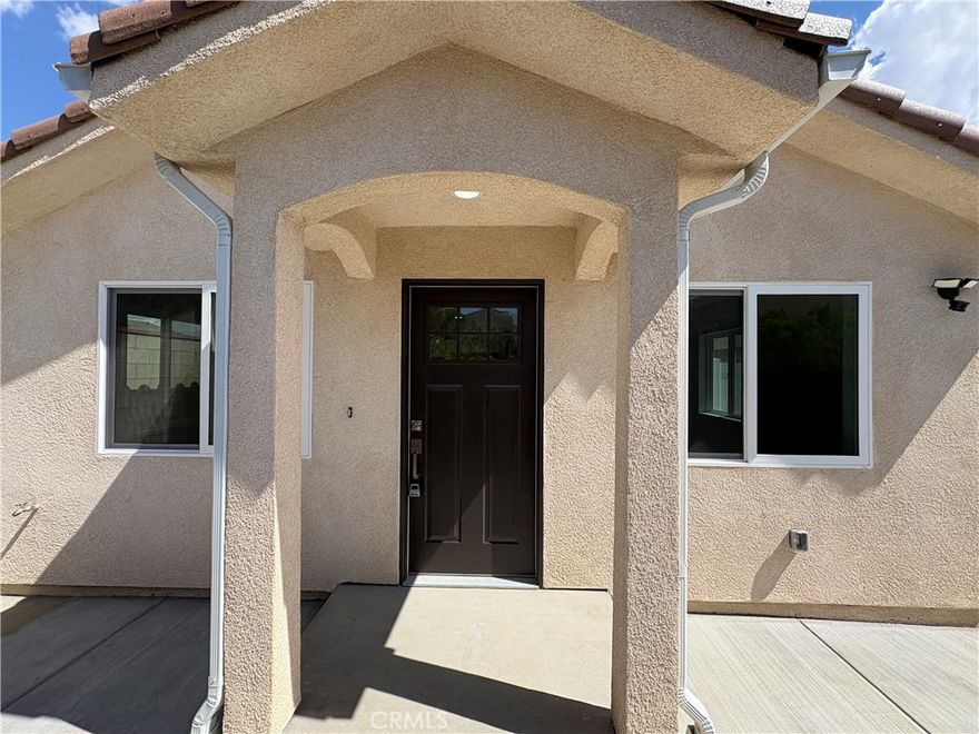 Be the first to live in this stunning new construction home! Featuring 3 spacious bedrooms and 2 modern bathrooms, this property offers comfort, style, and efficiency. The master suite includes a beautifully designed private bathroom and a large walk-in closet for plenty of storage. The kitchen is equipped with brand-new appliances, while the open layout provides a bright and welcoming space to gather. Energy-efficient solar panels and low-maintenance desert landscaping help keep utility costs down. Located in the heart of Palmdale, this home combines modern living with convenience.