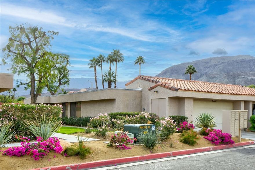 Lovely 3 bedroom, 2 bath home located in the sought-after Monterey Sands community in Palm Desert. This inviting single-story residence features an open floor plan with living room with fireplace, separate dining room and kitchen that opens to private patio that allows for indoor-outdoor living. The large primary suite is a relaxing retreat with walk in closet, and with a separate shower and tub, plus a dual-sink vanity for added convenience. 

Additional highlights include a 2-car attached garage, abundant natural light, and a layout designed for both comfort and functionality. Gated community has 2 pools/spas, tennis courts and a meeting room. Ideally situated within walking distance to College of the Desert and close to all the best shopping, dining, and attractions the desert has to offer!