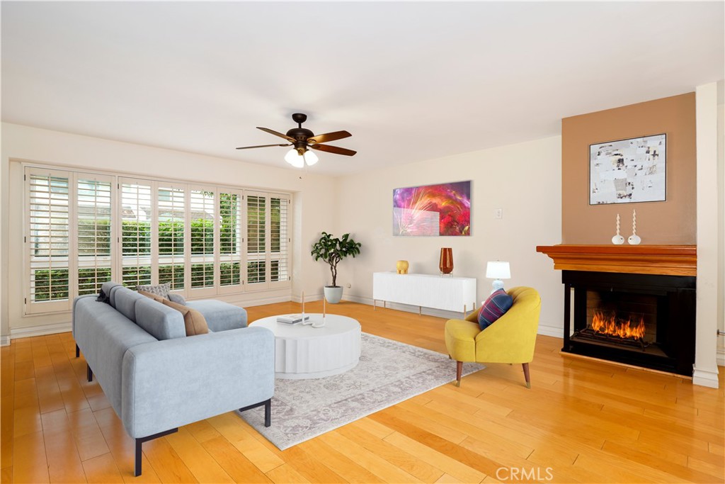 Welcome to 4321 Matilija Ave, Unit #1 – a rare 3-bedroom, 2.5-bath corner townhome in the heart of Sherman Oaks with a large private yard and two side-by-side parking spaces with private and overhead storage.This home has been beautifully updated throughout. The primary suite features soaring ceilings, a walk-in closet, balcony, and a fully remodeled en-suite with new porcelain tile, marble shower with bench, double vanity, bathtub, Kohler toilet, recessed lighting, and fresh paint. The guest bedroom includes new waterproof laminate flooring and fresh paint with a completely remodeled en-suite bathroom with porcelain and marble finishes, floating vanity, and new fixtures. Additional upgrades include new HVAC and ducts in the unit controlled by a Nest thermostat, new upstairs smoke detectors, and freshly painted interiors. The downstairs offers a spacious living/dining area with hardwood floors, a galley kitchen with refrigerator, laundry room with washer/dryer, and a versatile bedroom/office/den that opens to the private patio. This 28-unit community includes a pool, spa, BBQ area, and landscaped grounds. HOA dues cover water, trash, landscaping, exterior maintenance, fire and earthquake insurance, and security cameras. Prime Ventura Blvd location near dining and shopping, highly pedestrian-friendly (EPA score 19.2/20), and within Dixie Canyon Elementary and Louis Armstrong Middle School boundaries (per LAUSD). Move-in ready and offering the perfect blend of style, convenience, and privacy. Some Photos are virtually staged