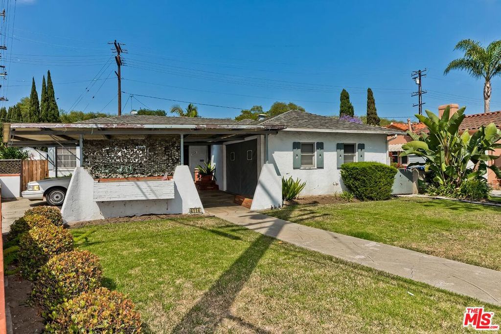 Incredible opportunity to create your dream home in Culver City prestigious Carlson Park! This original mid-century home sits on a large 7488sf corner lot! Remodel, Expand or Build New! Alley access creates options. No need for a long driveway wasting precious land. With a 2-car carport in front of the 2-car garage there are four covered parking spaces. The huge backyard has space for a pool or 2nd home! Located on a quiet tree-lined street in Carlson Park, surrounded by shops & restaurants, a few blocks from everything in downtown Culver City, near Culver City's award-winning schools and Vet's Parks playgrounds, fields, sports courts & the Culver Plunge pool!