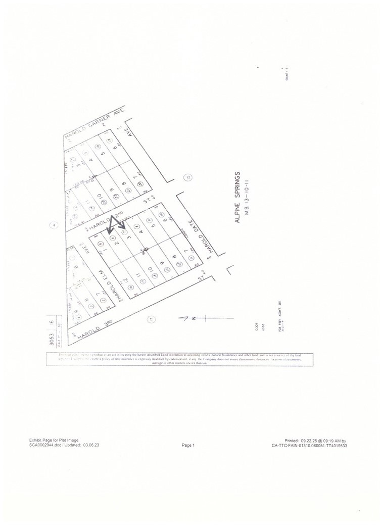 2 vacant lots, each approximately 7500 sq feet on Harold 2nd near Lake Palmdale. Listing price represent the price for both parcels. Both parcels must be purchased together.