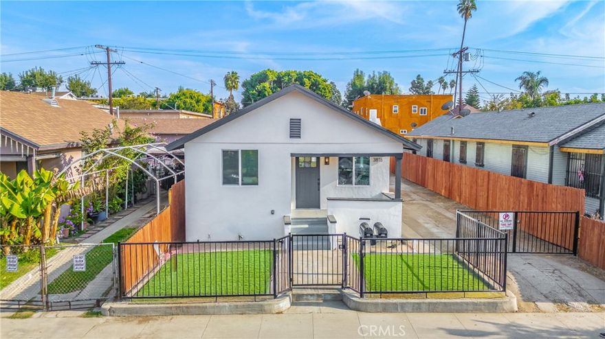 Turnkey duplex opportunity featuring two separate structures, modern upgrades throughout, and strong income potential in a centrally located Los Angeles neighborhood.
This remodeled property offers a total of 5 bedrooms and 3 bathrooms, consisting of a 3-bedroom, 2-bath front unit and a 2-bedroom, 1-bath rear unit—ideal for owner-occupants seeking supplemental income or investors looking for a move-in-ready asset.
Both units feature open, functional floor plans and have been extensively upgraded with new stucco, windows, flooring, recessed lighting, central HVAC, updated kitchens and bathrooms, and upgraded plumbing and electrical systems. The front unit includes interior washer and dryer hookups, along with a stainless steel gas cooktop and vent hood.
The property offers ample on-site parking via a long driveway suitable for multiple vehicles, trucks, or RVs. Privacy and security are enhanced by a new wrought-iron front gate and new redwood perimeter fencing.
Zoned LAR2, the property may offer future development or ADU potential (buyer to verify), providing additional long-term upside.
Located with convenient access to the 110, 10, 105, and 60 freeways, and near Downtown Los Angeles, USC, BMO Stadium, SoFi Stadium, The Forum, LAX, and Dodger Stadium.
Strong rental demand area with attractive income potential for investors or live-in buyers.