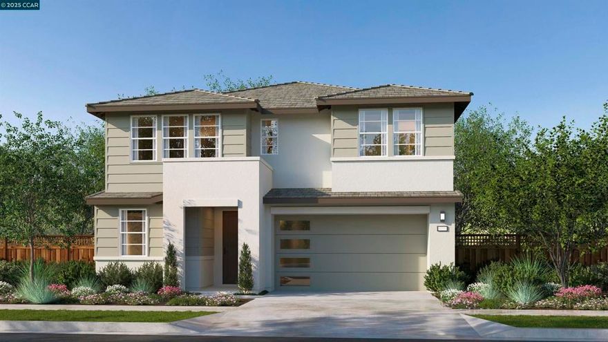 Brand New 6 bedroom home with Jr suite on lower level with private bath at Serena will be ready for your personal selections and desired finishes for an early 2026 move-in! This incredible 6 bedroom home in 3359 SF offers a spacious yard with outdoor CA Room, perfect for entertaining, and offers a view deck and private retreat from the Primary bedroom that allows for a quiet moment after a long day. The gourmet kitchen features a large center Island, plenty of cabinets, built-in stainless appliances and a back kitchen for added prep area for those that love to cook. The upper level offers spacious bedrooms, laundry, shared bath and private suite, loft and sumptuous Primary suite with oversized shower, freestanding soaking tub, walk-in closet, private retreat and deck. SOLAR IS INCLUDED at NO CHARGE. Don't delay! Note: Photos are of model home.  * NOTE: Some Photos shown are of model home of same plan.