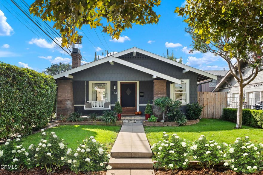 Nestled on a tree-lined street surrounded by architecturally charming homes, this delightful 2-bedroom, 1-bathroom California Bungalow invites you to experience the best of San Dimas living.Step inside to discover a warm and inviting space featuring a decorative fireplace, formal living and dining rooms, and beautiful windows throughout that frame the peaceful neighborhood views. Charming built-in bookshelves grace the space between the family and dining rooms, while a beautiful built-in in the dining room adds both character and functionality. This classic bungalow has been thoughtfully updated to blend timeless character with modern convenience.The heart of the home shines with a brand-new kitchen outfitted with stainless steel appliances and direct access to the backyard--perfect for seamless indoor-outdoor living and entertaining. The fully remodeled bathroom offers a fresh, contemporary retreat, while refinished original wood floors and a fresh coat of paint inside and out and new light fixtures give the home a pristine, move-in-ready feel. Modern upgrades including central air and heat, an on-demand tankless water heater, updated plumbing, and convenient indoor laundry ensure comfortable, worry-free living.Beyond the kitchen door, a spacious landscaped backyard awaits--your private outdoor sanctuary for morning coffee, weekend barbecues, or simply unwinding under the California sky.Location is everything, and this gem delivers. You're just steps from downtown San Dimas with its beloved antique shops, diverse restaurants, and local markets. Summer comes alive with the Wednesday farmers market and concerts in the park--all the charm and convenience of neighborhood living at your doorstep.