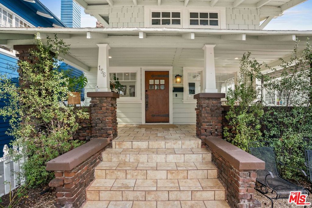 This rare two-unit beach property in Santa Monica's historic Ocean Park is now available for lease. Situated on Fraser Avenue, one of the neighborhood's tree-lined streets known for its colorful cottages and bungalows, the property combines classic coastal charm with modern comfort in a highly desirable location. The front craftsman home features two bedrooms and two bathrooms, with custom built-ins, coffered ceilings, and handcrafted details throughout. The living room flows naturally into a formal dining area and an updated kitchen, creating an inviting space for everyday living and entertaining. Both bedrooms have en-suite bathrooms, and the front porch captures the refreshing ocean breeze, offering a perfect setting for outdoor dining or relaxing summer evenings. The rear unit includes one bedroom and one bathroom, a private deck, galley kitchen and separate address. This versatile space works well as a home office, guest suite, or accommodations for extended family. Living in Ocean Park offers the quintessential Santa Monica lifestyle. Residents enjoy nearby beaches and parks, a short walk to shops, restaurants, and cafes, and easy access to the energy and amenities of the city. This leasing opportunity provides a unique combination of historic character, modern updates, and flexibility, making it ideal for those seeking a distinctive rental in one of Santa Monica's most coveted neighborhoods.