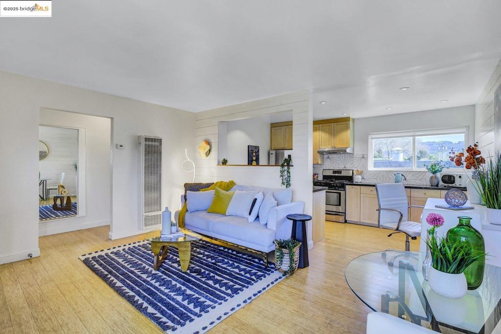 Imagine: sunset explodes across the sky as a cool Berkeley breeze dances on your balcony. The unique placement of this unit gives you the best of both worlds, nestled in the back of the building this end unit has sunrise and sunset views! The Astro, a stylish 4-unit hideaway, drops you right into the heart of the action. Berkeley Bowl's foodie wonderland? Strawberry Creek and San Pablo Park? An epic nursery, cute coffee shop and a ton of great restaurants? A one of a kind eco center? They're all practically at your doorstep! This isn't just a home; it's your launchpad to the vibrant Berkeley life! Step inside, and sunlight floods your bright, two-bedroom haven. Lounge, laugh, entertain – this space is built for living! Your secluded backyard is the ultimate playground: think sizzling BBQs, endless laughter, and starlight conversations that stretch into the night. Unleash your inner chef in the kitchen/dining combo, then retreat to your peaceful bedrooms for a well-deserved rest. Parking? Solved! Your oversized deeded off-street spot awaits. And that gear you love? Bikes, boards, travel essentials – there's a place for it all in the spacious storage areas. With an easygoing HOA (and those sweet, sweet low fees) this isn't just living; it's smooth sailing.