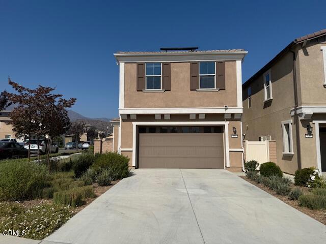 For Rent - 551 Jubilee Pl, Santa Paula, CA. Located in the highly sought-after Harvest at Limoneira community, this modern 2021-built home offers 2,213 square feet of beautifully designed living space with four bedrooms and three and a half bathrooms. The spacious primary suite features an attached private bathroom, while a secondary bedroom also enjoys its own ensuite. The remaining two bedrooms share a full bathroom, and there is a convenient half bath downstairs for guests. Upstairs, a dedicated laundry room adds to the home's convenience. The open floor plan seamlessly connects the living room, dining area, and kitchen, creating the perfect space for both everyday living and entertaining.Additional features include a two-car garage with a 240V EV charger, a whole-house water softener, a low-maintenance backyard with artificial grass and stone pavers, and a solar system to help offset electricity costs. Residents of Harvest at Limoneira enjoy access to exceptional community amenities, including a pool and spa, gym, clubhouse, outdoor firepit lounge, multiple sports courts, soccer fields, dog park, playground, and picnic areas with BBQs.Tenant is responsible for all utilities. Security deposit is equal to one month's rent and is due upon lease signing. Small pets are welcome with a pet deposit. This home combines modern comfort, energy efficiency, and resort-style amenities in one of Santa Paula's premier neighborhoods.