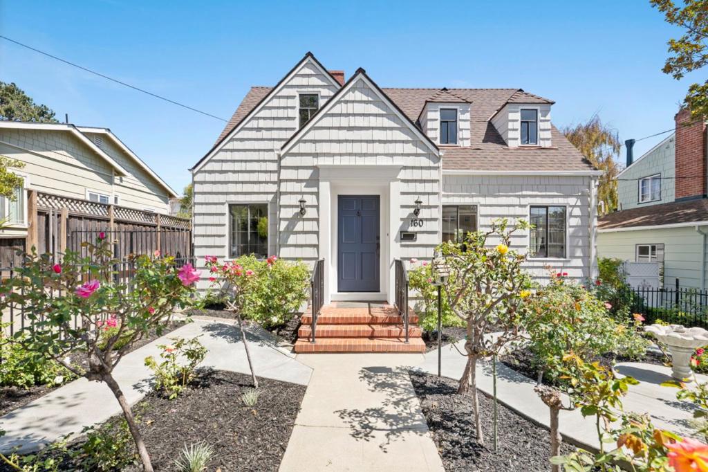 Framed by an award-winning rose garden, this remodeled shingled home on one of San Bruno's most desirable blocks blends TIMELESS CHARM and MODERN UPDATES. A formal living room with fireplace welcomes both entertaining and everyday comfort, while the dining room connects to a brand-new kitchen with stone counters, white cabinetry, and stainless appliances. Much of the lower level is wrapped in wainscoting, adding warmth and character. At the back, a moody retreat with rich tones creates the perfect office, lounge, or creative space with direct access to the deck and yard. Upstairs are three bedrooms, including a spacious primary suite with a new bath, plus two bedrooms sharing a brand new hall bath. A charming powder bath under the stairs adds flexibility and convenience for guests. Above the two-car garage, a light-filled bonus suite of 430 sq ft with full bath offers endless options as a guest suite, studio, or office. The landscaped backyard with turf is ideal for entertaining or quiet relaxation. With a new furnace, water heater, updated electrical, and a prime location near parks, shopping, Caltrain/BART, SFO, and freeway access, this home is ready for its next chapter. Buyer to verify bed/bath count/square footage, which differ from county records and permit status.