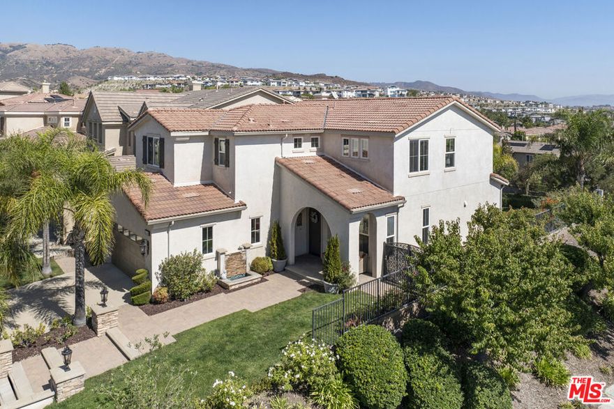 Ready to Call Home in Sorrento Meadows! Beautifully remodeled and move-in ready, this corner-lot home in the prestigious guard-gated Sorrento community offers comfort, style, and views. Just steps from the pool and recreation center, it's the perfect blend of convenience and resort-style living. The chef's kitchen with Thermador appliances, light-filled open floor plan, and cozy family room with fireplace make it ideal for everyday living and entertaining. Upstairs, the primary suite features a spa-like bath, oversized walk-in closet, and stunning views. The entertainer's backyard with built-in BBQ, outdoor fireplace, and grassy lawn is ready for gatherings big or small. With award-winning schools nearby and The Vineyards shopping and dining minutes away, this home is ready to welcome its next family.  ****Furnishings available for sale outside of Escrow.****