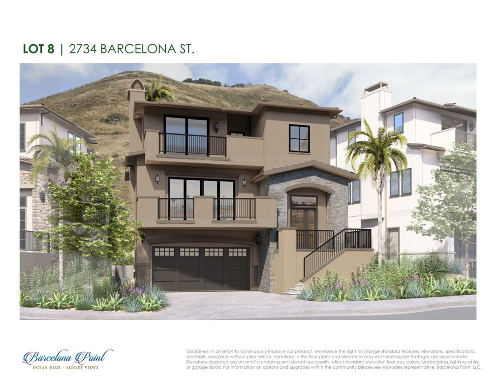 Barcelona Point: Ocean View Luxury in Shell Beach: Welcome to Barcelona Point, where coastal elegance meets breathtaking Pacific views. Our brand-new homes are Nestled in the serene Shell Beach area along California’s Central Coast. This exclusive ocean-view community offers a rare opportunity to own a luxurious Seascape floor plan designed for sophisticated coastal living. Step inside and experience expansive ocean views from every floor in this impeccably crafted 3 primary suite residence, boasting 2,468 sq. ft. of high-end living space. Open-concept layouts seamlessly blend indoor and outdoor spaces, allowing you to soak in the beauty of the Pacific from the comfort of your home. This floor plan is one of 4 too choose from. Luxury Features & Modern Comforts spacious kitchen with premium stainless-steel appliances. The great room offers a cozy gas fireplace and elegant finishes. Open decks & outdoor space perfect for entertaining or unwinding at sunset. The Primary suite offers panoramic ocean views, spa-inspired bathrooms & walk-in closets. Just minutes from sandy beaches, vibrant local dining, and endless recreational activities. Located in a gated community behind Spyglass Ridge, Barcelona Point offers privacy and exclusivity while being just minutes away from sandy beaches, vibrant local dining, and recreational activities. Whether you're looking for a permanent residence or a vacation getaway, these homes embody the essence of coastal luxury.