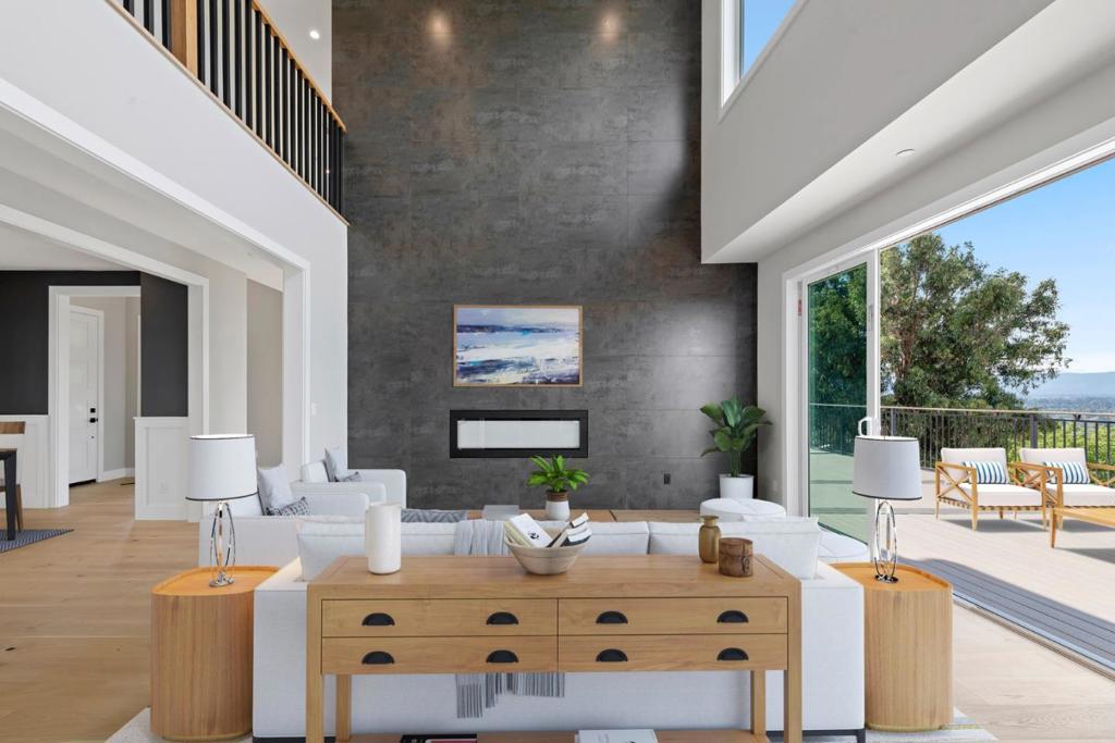 Completed in 2025 An Entertainers Dream with Views of Silicon Valley and Beyond Perched on a private cul-de-sac, this newly constructed Willow Glen masterpiece rests on a 22,000 sq. ft. lot, offering unmatched privacy, comfort, and views of Silicon Valley, SJ, and the surrounding mountains. Step into a stunning open layout, where soaring ceilings and abundant natural light create an airy, inviting atmosphere. Designed for modern living, this home features 5 spacious bedrooms, 5.5 baths, and a grand primary suite with and sweeping city views.The main-level bed with an ensuite bath provides exceptional flexibilityperfect for multi-generational living, hosting long-term guests, or a comfortable office. Additional highlights include a 3-car garage, Wine cellar, premium finishes, and modern amenities. The living and family rooms flow seamlessly into the chefs kitchen and to the expansive backyardideal for in/out-door entertaining. Deck offers the perfect setting for gatherings, relaxation, or sunsets as the city lights sparkle the valley. Ideally located near major fwy and top Silicon Valley destinationsValley Fair, Santana Row, DT Willow Glen, DT Campbell, SAP, Levis , and SJ Airportthis home offers unparalleled luxury and convenience with a tranquil hillside retreat feel.