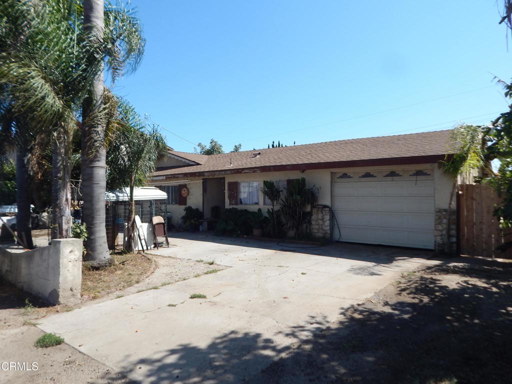 Spacious Single-Story Home in Nyeland Acres - Great Potential!Located in the unincorporated area of Ventura County, this charming single-story home in Nyeland Acres offers 1,664 sq. ft. of living space on a 6,969 sq. ft. lot. The property features 4 bedrooms and 2 full bathrooms, making it ideal for large families or savvy investors seeking high-potential income property. Enjoy ample parking with a double driveway that comfortably fits up to 6 cars, plus a 1-car garage. The generous backyard is perfect for family gatherings and weekend BBQs. While the home needs quite a TLC, it's a fantastic opportunity for first-time homebuyers looking to customize or investors ready to add value. It is conveniently located near Highway 101 for easy commuting