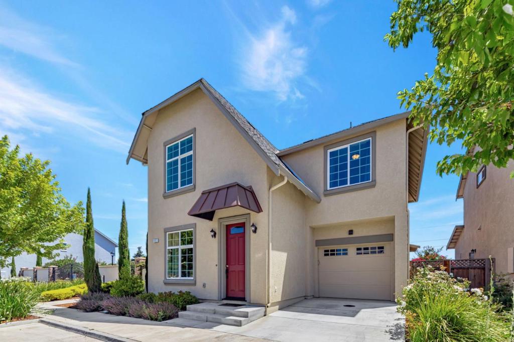 Welcome to this beautifully maintained two-story single-family home. Nestled in a quiet, gated community, this home provides privacy, peace of mind, and easy access to local amenities and parks. Built in 2021, this modern residence offers the perfect blend of comfort, style, and scenic surroundings. Boasting 4 spacious bedrooms and 2.5 bathrooms, this home is thoughtfully designed for everyday living. The open-concept main floor features a bright and inviting living area, and a dining space perfect for gatherings. Enjoy this modern kitchen with a breakfast bar, beautiful backsplash, additional dining bar, and soft-close cabinetry. Upstairs, youll find all four bedrooms, including a serene primary suite with a private bath and a walk-in closet. Upstairs windows capture gorgeous mountain views, bringing natural beauty indoors. Additional highlights include a 2-car tandem garage, with an in-garage closet for extra storage, and a tankless water heater. This home sits on a 2,775 sq ft lot offering low-maintenance outdoor space. Do you like to shop, hike, or lounge on the beach? Enjoy a short drive to the Gilroy Outlets, Pinnacles National Park, and Carmel by the Sea.