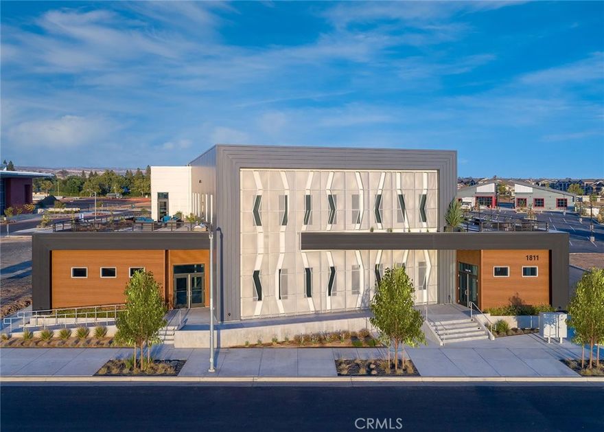 The Foundation Building, a distinctive commercial property located in the heart of Meriam Park in Chico, CA, directly across from Indigo Park (pickleball courts, dog park, and walking path). This prime location situated on Concord Avenue, the Foundation Building enjoys high visibility, making it an ideal location for office and service-oriented businesses. This office is surrounded by a mix of residential, commercial, and recreational spaces, fostering a dynamic atmosphere that encourages collaboration and community engagement. Enjoy ample parking and easy access to major roads. Suite 110 (at 1,469 usable sf) offers 5 private offices, a break area, open work space, 2 ensuite restrooms, with access to 2 additional restrooms and an exclusive shower in the common areas, a rooftop lounge, elevator and more! Rate listed does not include CAMS.