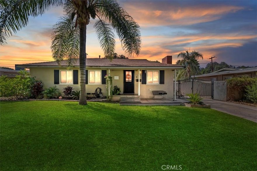Welcome home! As you drive up this beautiful tree lined street you will be amazed with the pride of ownership this neighborhood has to offer. This cute and well maintained house showcases hardwood floors, a living Room, dining room, full kitchen and features 3br 2ba. The giant primary bedroom with bathroom leads to a pre-existing utility room (also accessible from the Kitchen) and door leading to the back yard, 2 additional full size bedrooms and a hall bathroom for the kids or guests. As you walk into the back yard you are surrounded with privacy and lush landscaping, 2 car garage, and room for entertainment. Did I mention Location, location, location, great school districts, walking distance to Washington Elementary, Gage Middle school, and a short drive to Poly High school. Also within walking distance is Stater Brothers Market, CVS, and public transportation. Just a short drive to all major amenities like the Riverside Plaza, Restaurants, shopping, entertainment, as well as commuter friendly and close to all major freeways. This is the perfect starter home or a place for someone looking to downsize. All that is missing.... is YOU