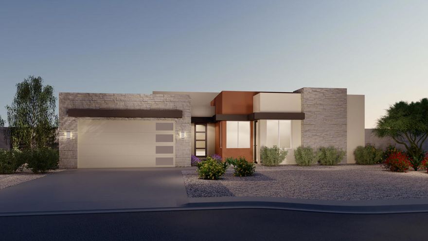 Desert Luxury! This 2,851 sqft. single-story home on 18,391 sqft. homesite is in the beautiful gated NEW HOME neighborhood of Iridium in Rancho Mirage. Built by Far West Industries, Iridium is their newest development - an enclave of 27 homes crafted in a distinctively modern style. This new home will be completed early 2022. The open floor plan with (up to) 10' ceilings, has large multi-slide doors that extend the indoor living area to the outdoor patio, overlooking the backyard, swimming pool and spa. The great room is perfectly situated next to the gourmet kitchen w/ wet bar, Bosch stainless steel appliances and an oversized kitchen island with waterfall quartz countertops. The primary suite has been designed as a peaceful sanctuary w/ a deep stand-alone bathtub and large sunken shower. Of course, solar is included (NO lease) so this energy-efficient NEW home will be the cool place just to hang out or invite your favorite people to discover the coolest place in town. Iridium has two beautiful model homes to view. Pictures are from the model home and not the home offered for sale.