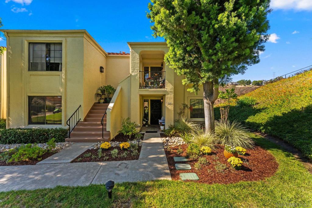 This beautifully updated ground-floor end unit in the heart of La Costa offers 3 bedrooms, 2 bathrooms, and 1,556 sq ft of light-filled living space with breathtaking canyon and partial ocean views. Perfectly positioned on the edge of Box Canyon within the Sea Point Tennis Club, this location is truly hard to beat.  Thoughtfully remodeled by the current owner, the home features an open-concept floor plan with seamless indoor-outdoor flow and private patio access from both the living room and primary suite. The refreshed kitchen shines with sleek cabinetry, natural quartzite countertops, updated stainless steel appliances, and modern pendant lighting. Throughout the home, durable luxury vinyl plank flooring complements the coastal aesthetic, while the living room fireplace adds warmth and charm.  The primary suite is a relaxing retreat with dual walk-in closets, an updated bathroom, and tranquil canyon views. Additional highlights include new HVAC system with air conditioning, ample storage, in-unit laundry, a detached garage with storage, and an extra assigned parking space.  Enjoy resort-style amenities at Sea Point Tennis Club — including pools, tennis courts, and beautifully maintained grounds — all just minutes from top-rated Encinitas schools, shopping, dining, golf, hiking trails, and Carlsbad’s pristine beaches.  This home blends comfort, style, and the best of coastal living in one of North County’s most desirable communities.
