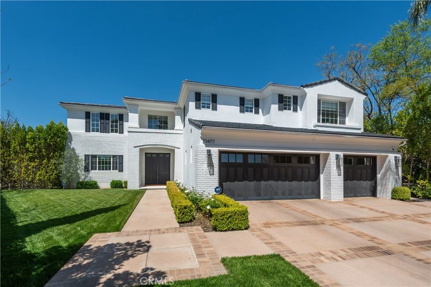 Absolutely striking re-imagined contemporary with the best "end of cul-de sac" location in the exclusive gated community, The Claridge Estates. A sensational setting boasting some of the best unobstructed views in Calabasas. Recently remodeled and expanded using the very finest finishes. The two story floorplan is graced with soaring ceilings, newer wood floors, 5 bedrooms and 4.5 baths. The center island kitchen is enhanced with newer cabinetry, counters, custom wood ceilings and opens seamlessly to the great room. The ground are completely private with custom pool, barbecue center and an abundance of manicured lawns all with magical panoramic views. A very special location and estate in the highly desired Claridge Estates.

 Submit on pets.
