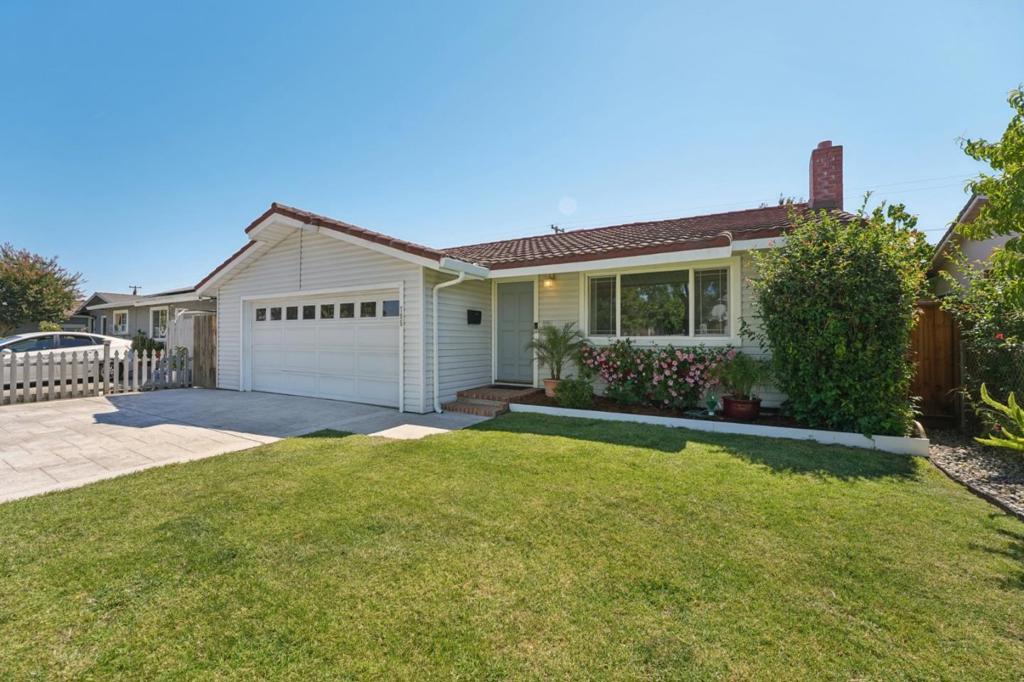Welcome to this charming east facing single-story home in the heart of San Jose. Boasting a nice design, natural light, and seamless flow between indoor and outdoor spaces. The property features beautiful curb appeal, dual paned windows, gleaming hardwood flooring, repaved driveway, and some fresh interior paint. Gourmet kitchen with quartz counters, and ample cabinet space. Step outside to enjoy the covered patio, perfect for relaxing or entertaining with fully manicured yard space including a spa tub. 4 Bedrooms and 2 bathrooms. One room includes a built in-murphy bed adding room flexibility. Minutes away you can enjoy Capitol Park for exercising and schools are walking distance. Quick drive to downtown San Jose, the mall, and enjoy shopping, dining all nearby. Easy access to Bart in the future. Make this home your home, Today!