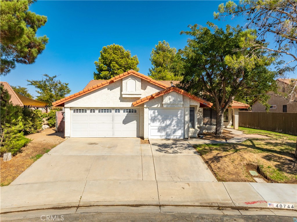 Ranch Vista pool & spa home with solar! Fantastic location near Rancho Vista Golf Course, desirable schools and new park. 3 car garage. Fireplace in the living room. Primary bedroom features two closets and a sliding glass door leading to the backyard. New interior paint throughout with new carpet in the bedrooms. Spacious kitchen with newer stove. Ceiling fans throughout. Bedrooms have mirrored closet doors. The backyard is complete with an inground pool & spa, shed, block walls, covered patio with observation deck on top!