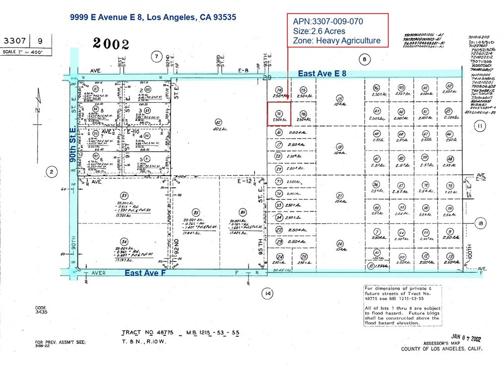 Discover this incredible opportunity to own 2.6 acres of flat, usable land located east of 90th St E and south of East Ave E8 in Lancaster, CA. With a zoning designation of LCA21 (Heavy Agricultural), this property is perfect for agricultural use, ranching, or potential future development. The possibilities are vast! This land offers proximity to outdoor recreation, rural living, and convenient access to the surrounding areas of Lancaster. Whether you’re looking to expand your agricultural operations, build your dream ranch, or hold for investment purposes, this property checks all the boxes.