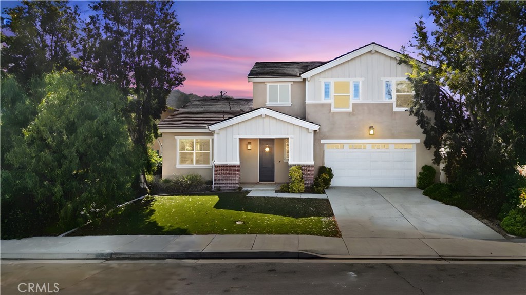 **RATE BUYDOWN CREDIT • 1 YEAR HOA FEES PAID • PRICED TO SELL • AUDIE MURPHY RANCH AMENITIES**
Welcome to 30568 Buckboard Lane, an expansive 5-bedroom, 4.5-bathroom home with over 3,280 square feet of versatile living space, ideally located in the heart of Audie Murphy Ranch, one of Menifee’s most sought-after master-planned communities known for its safety, scenic surroundings, top-rated schools, and family-friendly amenities. This home sits on a generous lot just under 10,000 sqft with beautifully manicured landscaping, a tandem 3-car garage with finished flooring and a cozy backyard firepit area—perfect for evening gatherings, barbecues, and creating lasting memories under the stars.
Step into a grand foyer with 20-foot ceilings and a striking staircase that immediately sets a unique tone. Just off the entry, you'll find a flexible room perfect for a home gym, office, or playroom, with direct access to the side yard for added convenience. The first floor also features a spacious laundry/mud room with extra cabinetry and laundry hookups, providing plenty of storage and functionality for busy households. The home’s open-concept great room is an entertainer’s dream, with its open-concept design, high ceilings, and airy natural light, this residence invites you to customize finishes and create your dream home, all while benefiting from seller incentives that make it even more attainable. Upstairs, the luxurious primary suite boasts scenic views, a large walk-in closet, and a spa-like bath with quartz countertops, dual vanities, a soaking tub, and a separate shower. The additional bedrooms are generously sized, ideal for family or guests.
Audie Murphy Ranch offers residents a truly elevated lifestyle, featuring multiple swimming pools, sports parks, playgrounds, hiking and biking trails, dog parks, and a clubhouse — all just minutes from your doorstep. Proximity to excellent schools like Taawila Elementary and Menifee Valley Middle, as well as shopping centers, dining options, and easy freeway access, makes it ideal for families and commuters alike. Take advantage of seller incentives designed to help you save thousands upfront—interest rate buydown credit, one year of HOA dues paid, and a chance to own in one of Menifee’s safest, most vibrant communities with resort-style amenities, parks, and top-rated schools. Priced to sell—don’t miss this opportunity to make it yours!