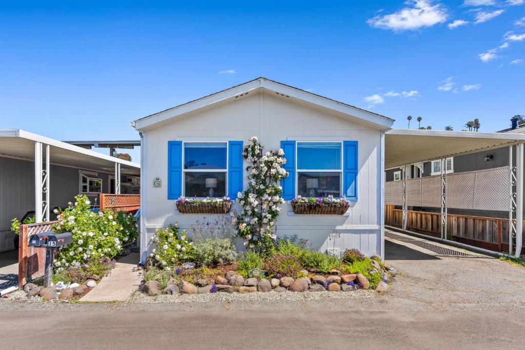 Located in sunny Soquel, this beautifully updated 2-bedroom, 2-bathroom home offers the perfect blend of comfort, style, and location. Situated in a prime location of the Rodeo Mobile Estates, a well-maintained 55+ community, this home is just a short drive to the stunning beaches of Santa Cruz, offering the ideal coastal lifestyle.