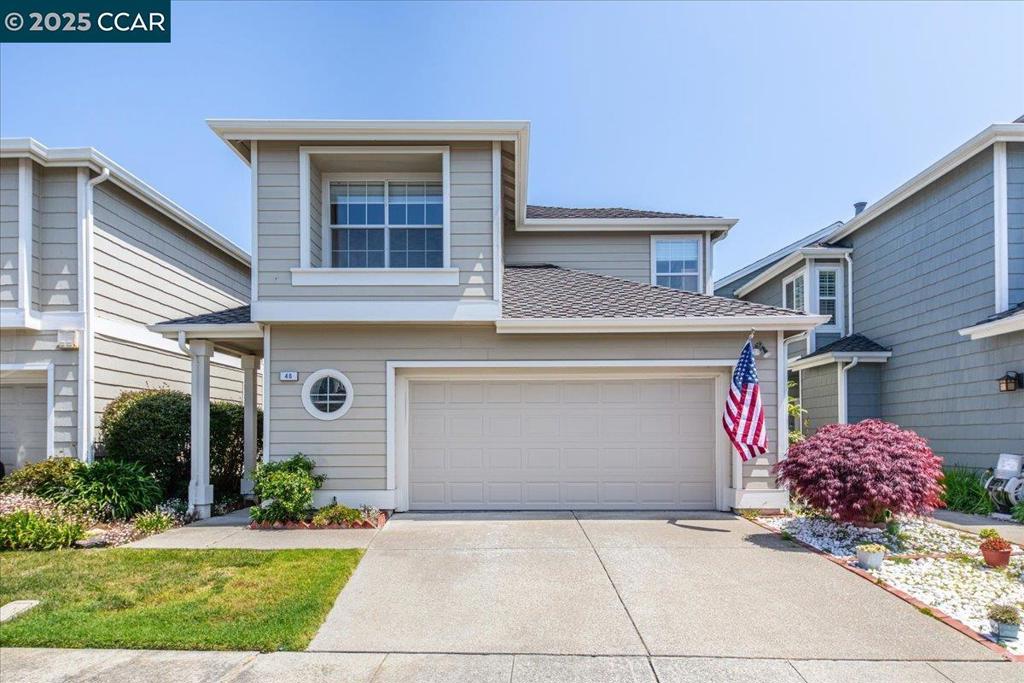 Fabulous luxury semi-waterfront property in exclusive gated community of Breakers in Marina Bay. This home features many high quality upgrades and is close to lots of conveniences and amenities. Features include an open, light-filled floor plan with stunning high cielings, smart-home features (MyQ electronic garage door opener, ring doorbell & thermostat control all with cell phone apps), upgraded bathrooms (see list of improvements), Murphy bed/bookcases in 3rd bedroom, wine cooler, custom built entertainment center in family room with 160+ capacity for wine bottles in lower cabinets, custom built triple alcoves with recessed lighting and glass shelving in living room and much more. All wood siding has been replaced with Hardie Board. Short walk to SF Bay Trail and amazing views of the bay. Great commute location with easy access to 580/80. Open House 2-4pm on Sunday 8/17.
