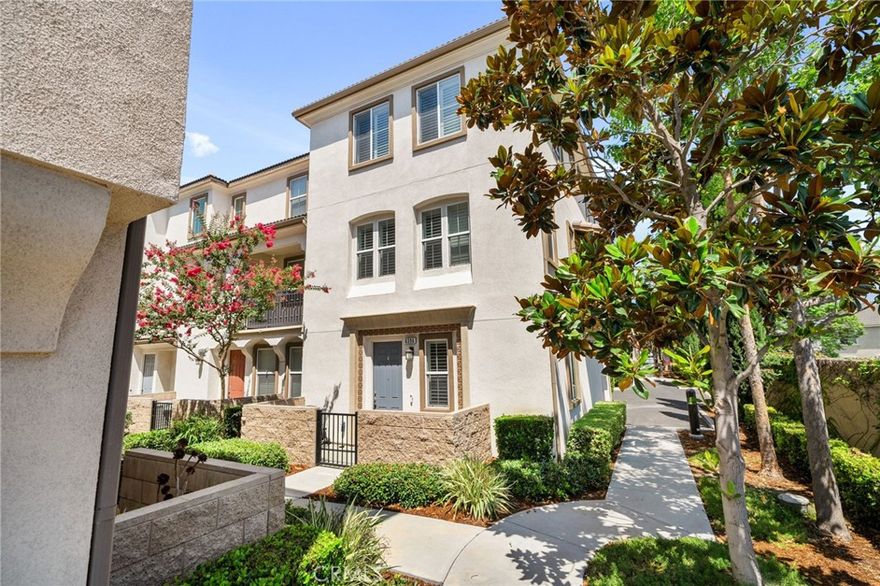 Welcome to this beautifully designed end-unit condo offering privacy, style, and comfort in a gated community setting. Step through the gated courtyard into a light-filled living room adorned with plantation shutters that continue throughout the home, adding timeless elegance.



Upstairs, you’ll find the heart of the home – a spacious family room that flows into the dining area and modern kitchen. The kitchen is appointed with granite countertops and matching backsplash, an island perfect for meal prep or casual dining, and direct access to a charming patio balcony – ideal for enjoying morning coffee or evening breezes.



The third floor features a convenient laundry room and three generously sized bedrooms, including a luxurious primary suite with a ceiling fan, walk-in closet, and a spa-like bathroom complete with dual sinks and a walk-in shower. A second full bathroom with a shower/tub combo serves the additional bedrooms, both of which also offer ceiling fans and plantation shutters for comfort and style.



The two-car attached garage provides direct access to the main floor for ease and security. Residents enjoy access to resort-style amenities including a sparkling pool and spa, picnic area with barbecues, and a playground – perfect for relaxing or entertaining.



This turnkey condo offers the perfect blend of modern living, thoughtful design, and community convenience.