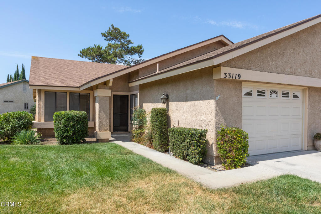 Welcome to 33119 Village 33, a radiant Brentwood model home nestled in the heart of Camarillo's Premier Senior Community, Leisure Village. This exquisite residence has been thoughtfully updated to create an ambiance of modern comfort while providing the perfect backdrop for a vibrant and active senior lifestyle.As you step through the front door, you are greeted by a warm and inviting atmosphere, accentuated by fresh paint in a palette that soothes the senses. The new vinyl plank floors underfoot offer a seamless flow through the home, their durability and stylish appearance harmonizing with the natural light that dances across the surfaces.The living spaces are designed to foster relaxation and social engagement, with an open floor plan that encourages conversation and connection. The removal of the cottage cheese ceilings has elevated the home's aesthetic, creating a sleek and contemporary canvas for your personal touches.The kitchen, the heart of the home, has received subtle yet impactful updates. It's a space where functionality meets style, perfect for crafting nourishing meals or sipping morning coffee in serene contemplation. The adjacent dining area is a delightful spot for intimate dinners or festive gatherings with friends and neighbors.Retire to the tranquility of the master bedroom, a serene sanctuary that promises restful slumbers. The en-suite bathroom, like the guest bath, has been tastefully updated, offering both comfort and convenience in equal measure.The second bedroom, equally as inviting, can serve as a guest room, home office, or creative space, adapting effortlessly to your changing needs.Living in Leisure Village means embracing a lifestyle rich with possibilities. The community's gate and guarded security provide peace of mind, while the plethora of activities cater to a wide array of interests. Join one of the many clubs, dive into the refreshing pool, or stay active with the fitness center, golf course, and exercise classes. Dance the night away at community events, and forge lasting friendships with like-minded neighbors.This move-in-ready home is more than just a place to live; it's a gateway to a fulfilling and joyous chapter of life. At 33119 Village 33, experience the perfect blend of comfort, style, and community. Welcome home.
