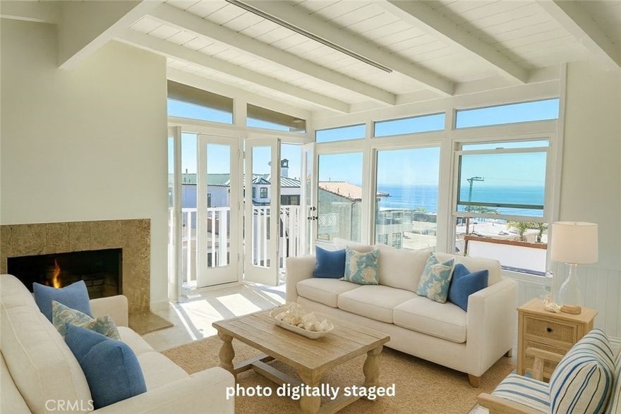 LOCATION. LOCATION. LOCATION. Live the ultimate beach lifestyle with the Pacific Ocean as your backdrop. Located in the highly sought-after South Sand Section of Manhattan Beach, this recently remodeled townhome offers 4 bedrooms, 2.5 bathrooms, and stunning ocean views. Designed with a reverse floor plan, the top level features the living room, dining area, and kitchen—perfectly positioned to maximize the coastal scenery. Multiple outdoor spaces invite you to embrace the true walk-street lifestyle, whether it’s hosting friends, enjoying your morning coffee, or savoring sunsets with the ocean breeze. Just two blocks from the sand and surf, and a short stroll to Robinson Elementary, the Manhattan Beach Pier, boutique shops, and world-renowned restaurants. 15 mins to LAX.