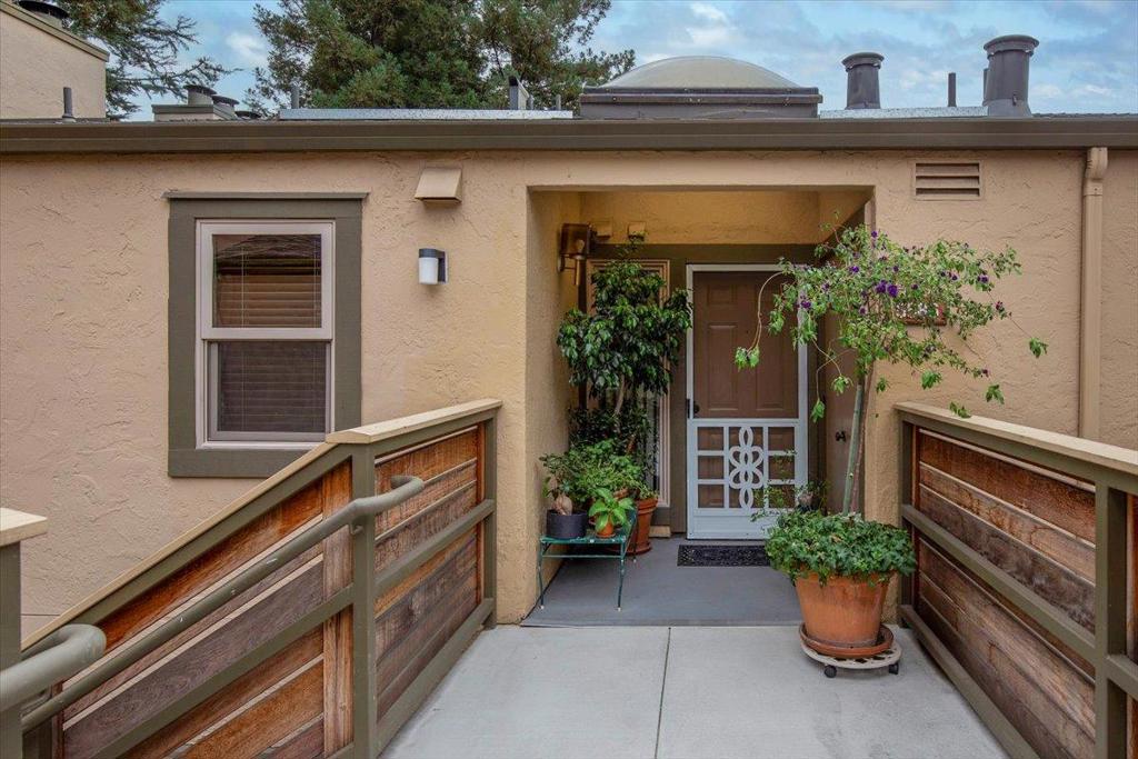 Lovingly cared for home by its original owner, this exceptional top floor condo is set in a serene setting surrounded by trees with views of nature - from graceful hummingbirds to soaring falcons. This spacious home offers a beautifully updated kitchen with beautiful cabinets and quartzite countertops, Brazilian hardwood floors, new carpets, inside laundry, double pane windows, fireplace, central a/c, open living and dining room, large primary bedroom, 2 balconies, inside laundry, updated bedroom closet doors, community pool and more. Enjoy the walkable community of Makati Circle where a 0.6-mile flat loop is perfect for daily strolls. Conveniently located with easy access to HWY 85 and light rail, and you will love being just a short stroll from the Village Oaks shopping center with its array of stores and restaurants. Beautiful home, great value