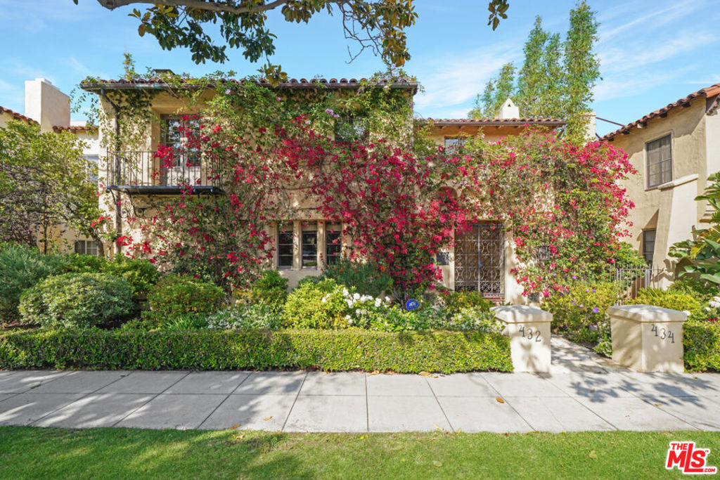 Remodeled and updated beautiful Beverly Hills Mediterranean property with pride of ownership. One unit is vacant and ready to owner-occupy. Gated private entry leads to each unit which feels like a home. Both units have 3 bedrooms and 2.5 baths of approximately 2,500 SF each - on their own levels with no shared walls. The residences have been completely customized with large gourmet kitchens and Wolf gas range ovens and high-end appliances. Both dining rooms and very large living rooms are meant for entertaining. Beautiful hardwood floors throughout and must-see finishes. Primary suites have walk-in closets and double vanity baths with separate tubs and showers. Washers & Dryers in each unit, pantries, and 2 separate two-car garages. The property is zoned R-4. Opportunities may exist for building additional units above the garage area. Perfectly located - near shopping, the finest dining, grocery store, Rodeo Drive, houses of worship, and transportation.