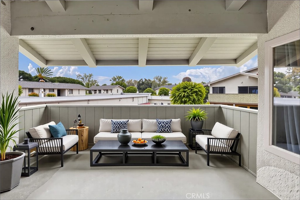 Welcome to this beautifully maintained Balboa model condo in the coveted 55+ guard-gated community of Huntington Landmark—just over a mile from the beach! This upper-level, single-story unit enjoys abundant natural light, peaceful greenbelt views, and one of the deeper balconies in the neighborhood—perfect for relaxing in the ocean breeze.
Inside, you'll find dual-pane windows and sliding glass doors, a repiped interior, and tasteful upgrades throughout. The kitchen features crisp white cabinetry and appliances, while the bathroom has been updated with modern cabinetry, fixtures, lighting, and countertops. The spacious bedroom includes a walk-in closet, and the private laundry closet comes complete with washer and dryer.
Enjoy a nearby private single-car garage, easy access to guest parking, and a location just steps from the main recreation center. Huntington Landmark offers a true resort lifestyle with two pools and spas, tennis and pickleball courts, fitness center, library, woodshop, art studios, and a full calendar of clubs, events, and activities.
Live the coastal life in a well-maintained, amenity-rich community close to shopping, the post office, and the sands of Huntington Beach.