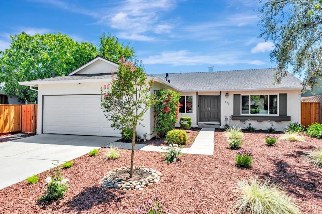 Welcome to 576 Albion Drive. Nestled on a tree-lined street in a sought-after Blossom Valley neighborhood, this four bedroom home offers the perfect blend of comfort, practicality, & style. Enter the double doors & take in the expansive, light-filled living room with attached dining area, perfect for entertaining! A bright eat-in kitchen boasting oversized windows, freshly painted cabinets, and stainless steel appliances is positioned seamlessly between the dining room & a separate spacious family room. Amenities include the freshly painted interior and exterior, refreshed landscaping front & back, new 2025 roof, ample storage, modern light fixtures, new carpet & stylish flooring throughout, inside laundry room, 2-car garage, plus easy access to restaurants, shopping, parks, & major freeways. Beautifully maintained, come make this home your own!