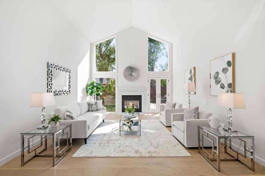 This property is a dream home with cathedral ceilings, immense windows & skylights that flood it with natural light. Renovated inside out. It has new: roof, deck, patio, landscaping, kitchen, bathrooms, skylights, recessed lighting, doors, paint & floors.  Its stylish kitchen is bright with vaulted ceilings , new appliances & quartz counters.  The living room has massive windows, a contemporary fireplace with a marble mantlepiece & doors to the deck.  Wood flooring throughout with matching color tiles in the bathrooms. Master bedroom has large closets & sliding doors to garden; master bathroom, has double sinks & a high glass shower; both are bright with vaulted ceilings & recessed lighting. Walk in closets in 2 bedrooms. The expansive loft makes for the 4th bedroom, office or family room with an attic & space to add a 3rd bathroom.  Spacious 2 car garage has extra storage, washer, dryer, heater & water heater. Room for RV in side yard.  The property is on a wide  street in a non HOA area of Redwood Shores.  This home offers tranquility & convenience, close to Marlin Park, lagoons, playgrounds, sports courts &  high rated schools, the shopping center, restaurants, banks, the Bay Club & easy access to HWY 101. A rare opportunity to own a turnkey home that offers so much.