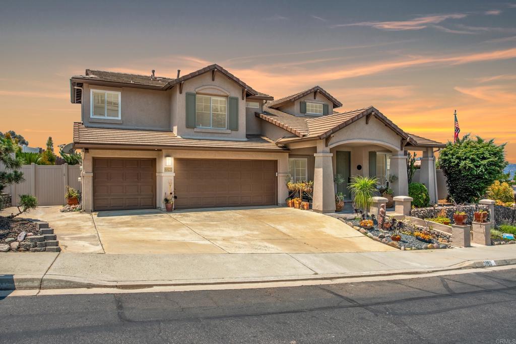 Rare Opportunity in a Peaceful Alpine Neighborhood! Welcome to this immaculate 4-bedroom, 3-bathroom home offering 2,116 sq ft of comfortable living with custom features throughout. The open-concept floor plan is filled with natural light, thanks to an abundance of windows that highlight the home's inviting atmosphere. The large primary suite features a spacious walk-in closet and en-suite bathroom complete with a soaking tub, walk-in shower, and dual vanity. Interior upgrades include Berber carpet, tile flooring, dual-pane windows, a cozy family room fireplace, energy-efficient solar panels, and a tankless water heater for on-demand hot water. Enjoy true indoor-outdoor living with a built-in natural gas BBQ hookup just off the kitchen, a covered patio with ceiling fan, tranquil water feature, and a relaxing spa—perfect for soaking in the serene surroundings and taking in Alpine’s beautiful sunsets. Additional highlights include a 3-car garage, abundant storage and low-maintenance landscaping. This one-of-a-kind property has so much to offer.