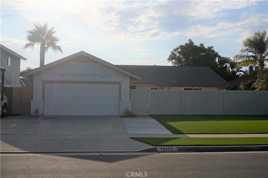 Amazing Wonderful remodeled resident inside out bright open floor plan enjoy coastal breezes, new kitchen cabinet SS Appliances, new Bathroom cabinets, Plumbing Fixtures, new laminate flooring, newer windows and exterior door, new recessed led lighting  in great room, New Led Lighting in bedroom, new paint inside outside, new concrete private fenced court yard plus gate, New synthetic grass front yard, Citrus and fruit trees in rear yard, New sprinkler system and timer New HVAC system new central air, Minutes to FWY 2.5 miles to beach, school and shop close by