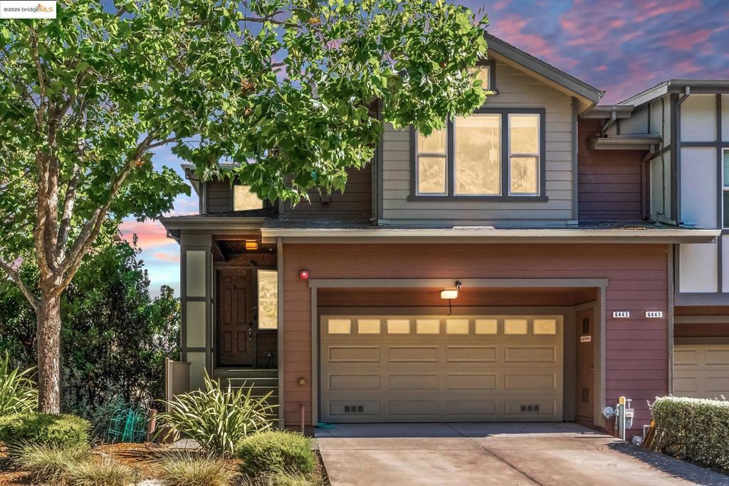 Coveted south-facing 3BD/2.5BA corner townhome with spectacular Bay views, abundant sunshine, and exceptional privacy. Spanning 1,842 sq. ft. (per public records), this two-story home features hardwood floors, a cozy fireplace, and an open layout perfect for entertaining. The gourmet kitchen offers granite counters, a center island, a breakfast bar, a pantry, and stainless steel appliances. Off the kitchen are the dining area, laundry, and half bath. New A/C installed. The private primary suite occupies its own level with Bay views, a walk-in plus built-in closet, balcony, and spa-like bath with dual vanities, soaking tub, and separate shower. All bedrooms have large walk-in closets. Parking includes a 2-car side-by-side garage with storage plus driveway space. The Monte Vista Villas offer a true sense of community, featuring numerous inclusive events, an amphitheater for play and events, a gym, multiple playgrounds, a parking lot with a fountain, and a clubhouse with a kitchen that can be reserved for entertaining. The hillside offers bonus fireworks throughout the year. A commuter’s dream, it is conveniently located in the Caballo Hills neighborhood in the Oakland Hills with easy access to both the 580 and 13 freeways.