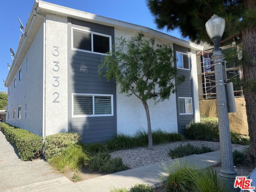 Spacious 2 bedroom + 1 bath apartment in small 4 unit complex near Metro Light Rail and downtown Culver City's historic Arts District.  Top floor, front unit.  Light and airy.  Remodeled unit including newer flooring, lighting, newer kitchen and bath.  Open floor plan encompasses kitchen, dining, living room areas.  Large bedrooms with lots of storage throughout unit.  One assigned parking space per unit in carport in rear of building plus guest parking spaces.  Community washer/dryer on premises.