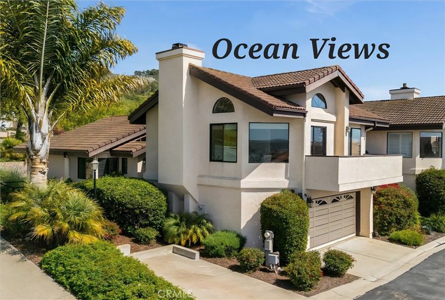 Excellent ocean views from Point Sal to Port San Luis! Welcome to 101 Searidge Court. A perfect carefree seaside escape just moments from surf, sand, and sunsets. Located just one block from both Palisade Parks with nearby Beachcomber staircase offering easy access to the beach.



This split-level floor plan offers 1,665 sq ft of thoughtfully designed space, featuring 3 bedrooms and 2 bathrooms. As you enter, you're welcomed by a bright interior courtyard—a perfect spot for a spa, complete with drain, water & electrical hookups.



Up a short flight of stairs, you’ll be impressed by the generous ocean views. The open concept living area is filled with natural light from vaulted ceilings, large windows, and sliding glass doors that lead to the deck—A perfect place to relax & star gaze.  Take a moment to breathe in the ocean air and enjoy spectacular sunsets. The living room features a cozy fireplace with a raised hearth, ideal for cool coastal evenings. The kitchen boasts ample cabinetry and counter space, with bar seating that opens into the dining area, creating a seamless space for entertaining and everyday living.



The spacious primary suite includes an en-suite bathroom and adjacent walk-in closet. Down the hall is a second full bathroom and an indoor laundry room for added convenience.  As well as two additional bedrooms, one with direct courtyard access.



An oversized two-car garage provides extra room for storage or hobby gear. As an end unit, there’s guest parking right outside your front door, a rare and welcome bonus.     



Situated in a beautifully maintained planned unit development. As an added bonus, this home has recently had the roof and deck replaced.      



Enjoy access to the beach, surf, sand, and sunsets just minutes away. Explore nearby Avila Beach, Shell Beach & Pismo Beach. Fine dining, boutique shopping, water sports, golf courses, pickleball courts and world-class wineries – all at your fingertips.



Whether you're seeking a weekend escape, a full-time residence, or an investment in the coastal lifestyle, 101 Searidge has it all. Come experience the best of Central Coast living!