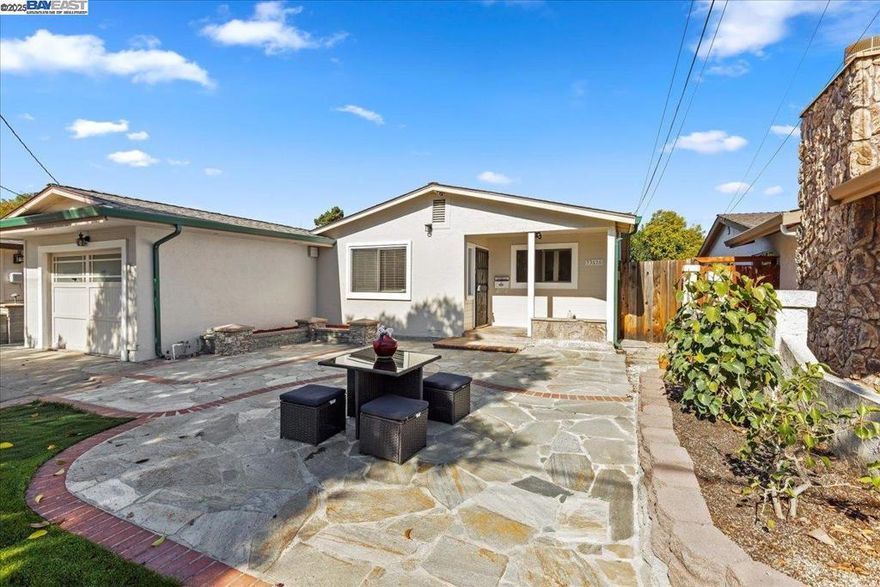 Don’t miss this beautiful 3 bed, 2 bath home tucked away on a quiet, tree-lined street in Union City! Bursting with natural light, the open and inviting layout features an updated kitchen with sleek stone counters and stainless-steel appliances, along with stylishly updated bathrooms. The paved front yard is perfect for gatherings and entertaining, while the semi-finished rear patio is ready for you to design your dream outdoor retreat. With schools just a short walk away and restaurants, shopping, freeways, and bridges only minutes from your door, this home combines comfort, convenience, and charm in one amazing package!  Come join us at the Open house on 10/19 from 1-4pm!