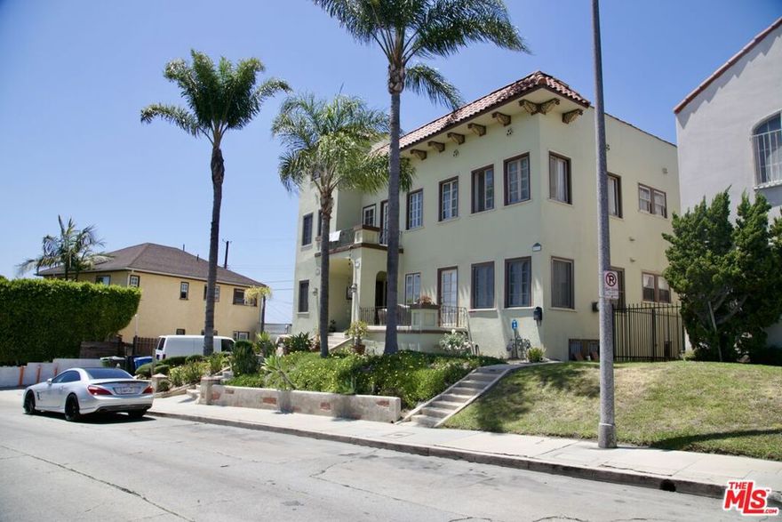 "Lucerne Tower " is a 5 unit Italianate architectural apartment building conveniently located in the tony "Mid City" Neighborhood. Site orientation faces southwest offering ocean views, located north of the 10 freeway and east of La Brea.  The grandeur architecture can date back to the late 19th century in this case showcasing notable examples of ornamentation and original millwork.  There are 4 one bedroom units and 1 Penthouse with 3 garages, a long driveway and a rooftop deck.  The Penthouse delivered VACANT.  Buyer can immediately realize a monthly rental of $3,500 with upside potential for that vacant unit.  Within a burgeoning demographic, the building is centrally located in proximity to the metro line, trendy coffee shops, restaurants and world renowned museums in the greater Los Angeles environment.