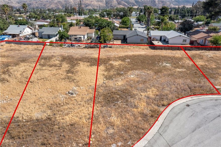 Unique infill lot development opportunity in Banning with water and sewer laterals in place per City of Banning.  This .17 acre parcel is nestled into a short cul de sac adjacent to aesthetically pleasing ,single story homes built in approximately 2008.  Per Banning planning, zoning allows for single family residence with an ADU on each lot.  Curb, gutter, and street lights are already in place.  Three other lots in the cul de sac are also available and listed separately.