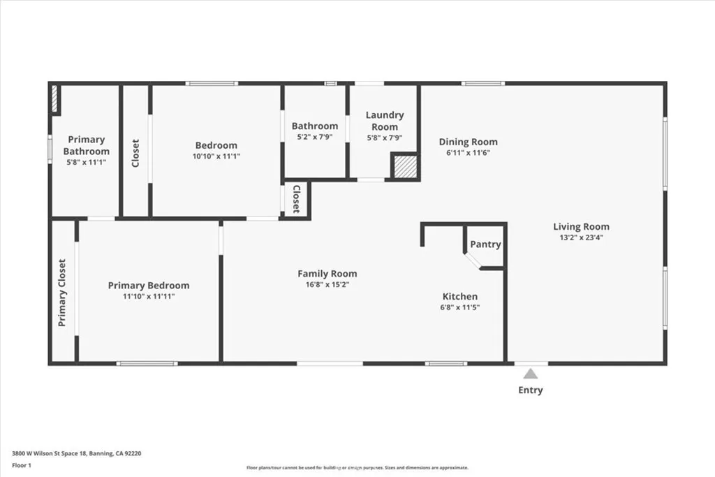 Banning, California 92220, United States, 2 Bedrooms Bedrooms, ,2 BathroomsBathrooms,Residential,Active,234144