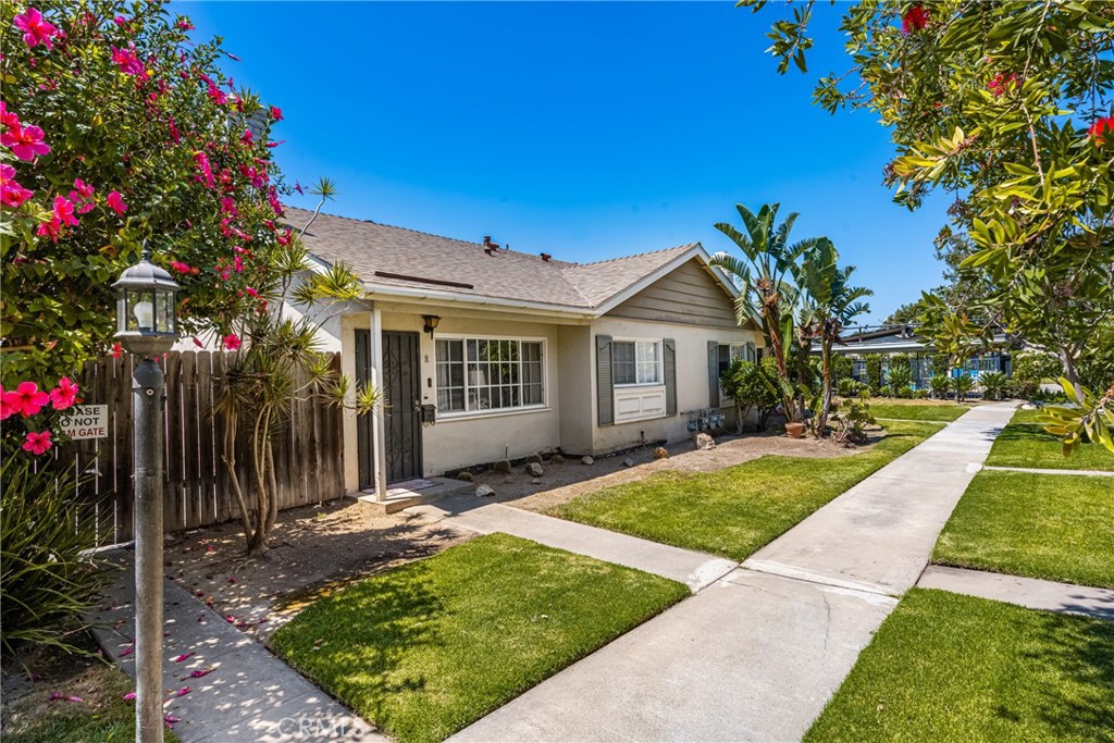 Welcome to 1201 N California Street!
This beautifully and recently remodeled single-story condo is within minutes from the heart of the City of Orange and offers the perfect blend of comfort, style, and convenience. With no neighbors above or below, you'll enjoy peaceful living in a private setting. Step inside to find an open and airy layout filled with natural light, showcasing a recently remodeled kitchen with granite countertops and matching stainless steel appliances. The home also features an in-unit stackable washer and dryer for added ease. Enjoy your own private patio—ideal for relaxing or entertaining—with direct access to the garage for seamless convenience. This turnkey condo has been thoughtfully updated and is ready for you to move in and enjoy. Don't miss the opportunity to make this charming, light-filled home yours!