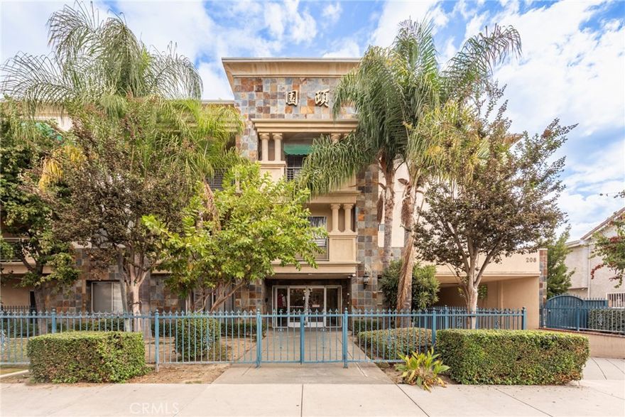 Location, location, location! Don't miss this chance to own a move-in ready 1 bedroom, 1 bath residence in this prime location in the heart of Monterey Park’s most sought-after 62+ senior community. This top-level condo offers a warm and comfortable living experience with an open layout and quality flooring, fresh paint.  The spacious kitchen comes equipped with custom cabinets, an electric stove, dishwasher, water filtration system, and refrigerator, while the in-unit washer and dryer are conveniently located in the private balcony’s laundry closet. The large bathroom provides dual access from both the bedroom and main living area, designed for comfort and ease of use. Enjoy beautiful views of rolling hills and city lights from the bright and airy living area, bedroom, and balcony. The unit invites optimal airflow and sunlight due to its north-south orientation. 

Residents enjoy secure building access, gated underground parking, a well maintained recreation room, serene outdoor common areas, and the benefit of on-site property management. Monthly HOA dues include water, trash and insurance fees already. Gated underground parking space, and a private storage locker. No ownership restrictions, but at least 1 occupant must meet the senior community requirements. Perfectly situated near Fatman Ding (Garfield Lincoln Center), HK Good Fortune and 99 Ranch, shopping, dining, grocery stores, medical facilities (including Garfield Medical Center), public transportation, 10, 60, and 710 freeways. This unit offers the ideal blend of convenience, comfort, and community.